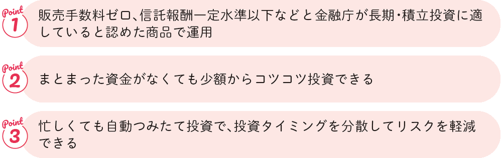 つみたて投資枠のポイント