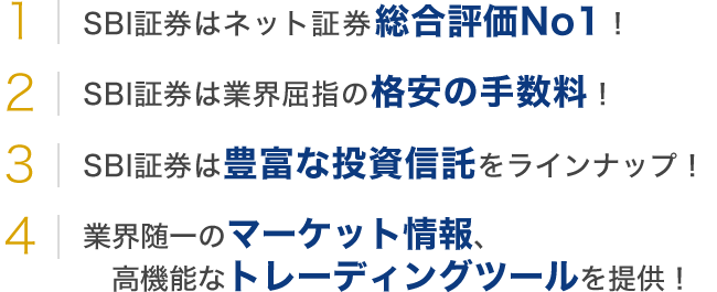 SBI証券はココがすごい！